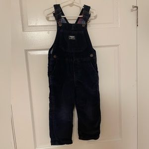 Oshkosh lined corduroy overalls